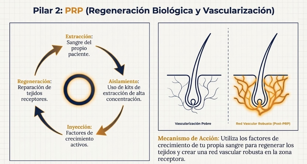 Beneficios del PRP capilar en un Injerto Capilar