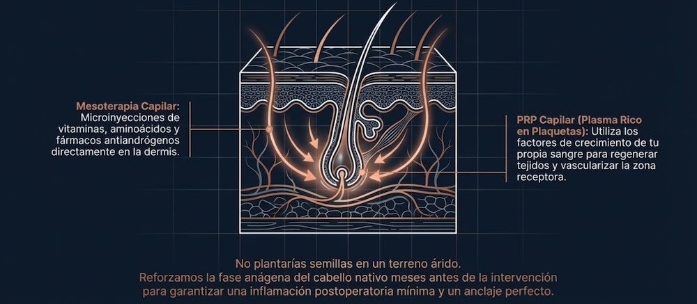 Bioestimulacion-en-Madrid-Folika-Hair-Clinic.-Preparacion-del-cuero-cabelludo-para-un-injerto-capilar-en-Madrid